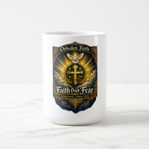 Taza De Café Cruz de la Fe Ortodoxa