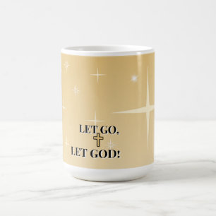 Taza De Café Cruz de Luz Sanadora Deja que Dios te Guíe