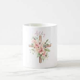 Taza De Café Cruz de Pascua de Agua Personalizada