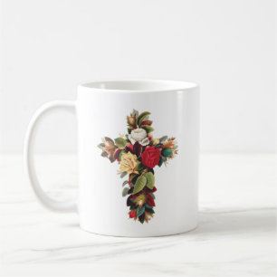 Taza De Café Cruz de Rosas
