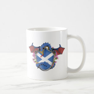 Taza De Café Cruz de San Andrés, Dragón escocés Azul