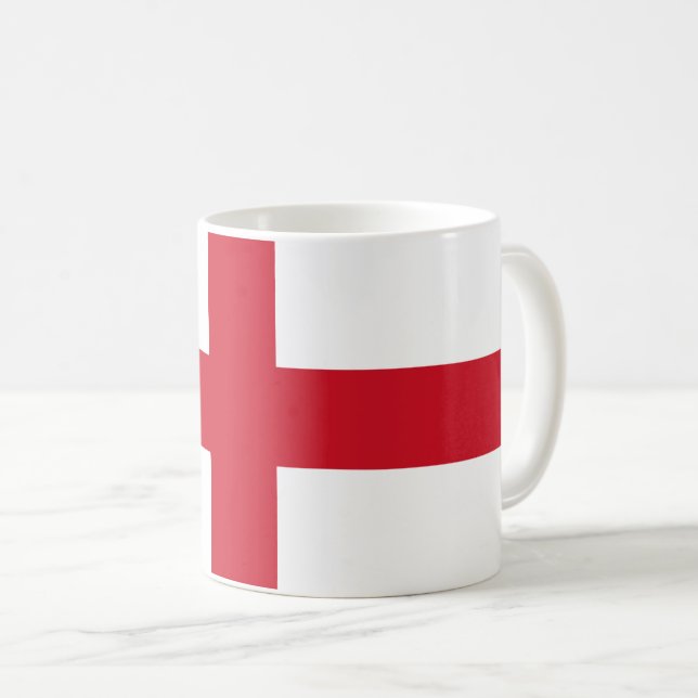 Taza De Café Cruz de San Jorge ~ Bandera de Inglaterra (Anverso derecho)