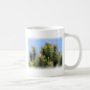 Taza De Café cruz del árbol de pino