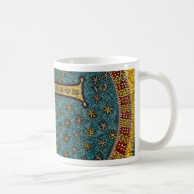 Taza De Café Cruz del mosaico de Ravena (Derecha)