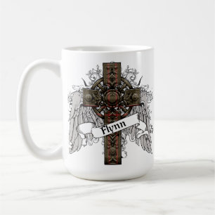 Taza De Café Cruz del tartán de Flynn