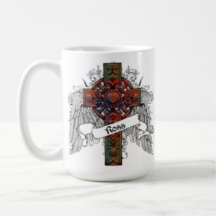 Taza De Café Cruz del tartán de Ross