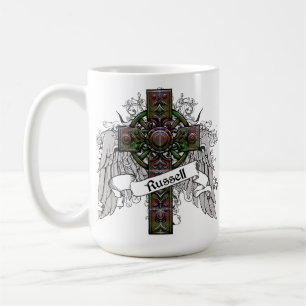 Taza De Café Cruz del tartán de Russell