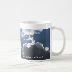 Taza De Café Cruz en las nubes barba personalizada
