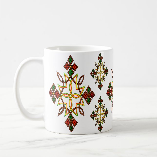 Taza De Café Cruz etíope Meskel Mug (Izquierda)