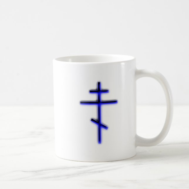 Taza De Café cruz ortodoxa cross ortodoxo (Derecha)