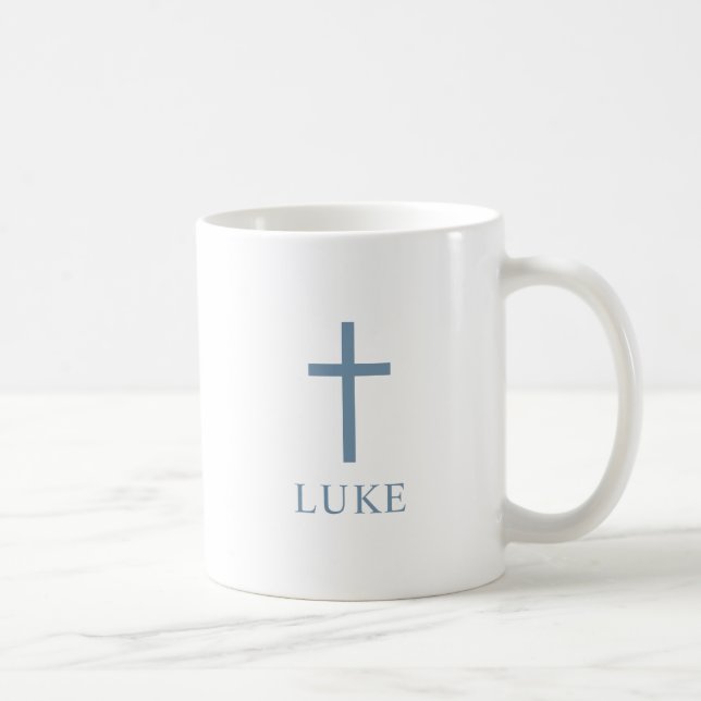 Taza De Café Cruz Personalizada (Derecha)