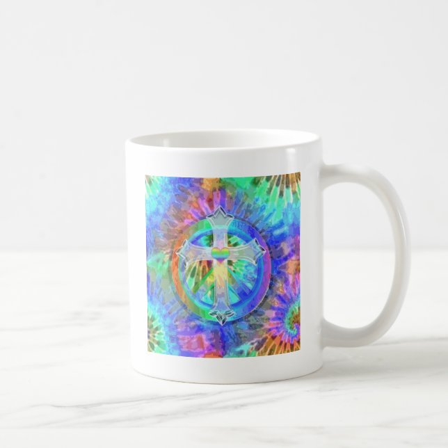 Taza De Café Cruz, signo de la paz (Derecha)