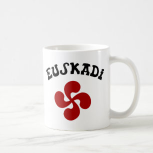 Taza De Café Cruz Vasca Euskadi Rojo