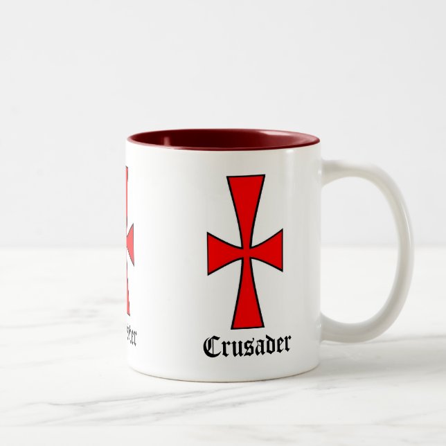 taza de café cruzada de personalizable (Derecha)