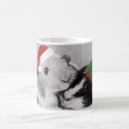 Taza De Café Cruzado del conejillo de Indias de Peegs del