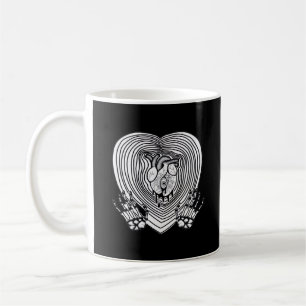 Taza De Café Crying Heart Classic - Skeleton Hands Heart