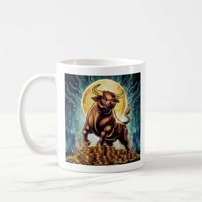 Taza De Café Crypto Bull (Izquierda)