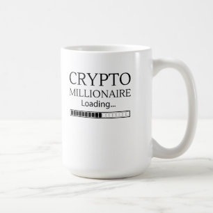 Taza De Café Crypto Millionaire Cargando, espere