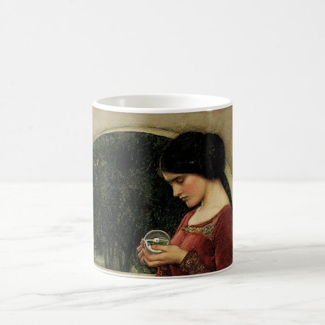 Taza De Café Crystal Ball por John William Waterhouse (Centro)