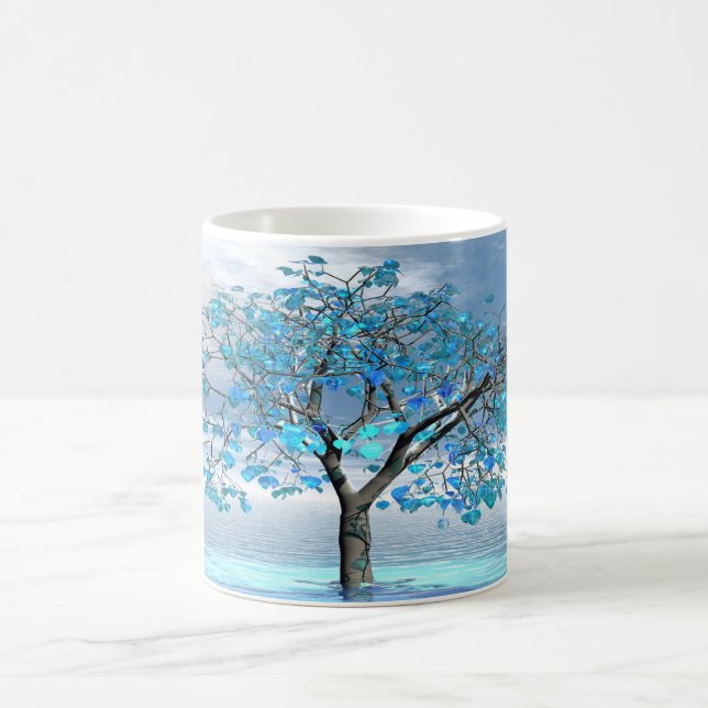 Taza De Café Crystal Blue Tree (Centro)