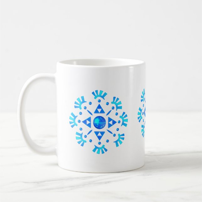 Taza De Café Crystal Snowflake (Izquierda)