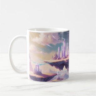 Taza De Café Crystal Temple Mug - Café Flotante de Realm Fantas