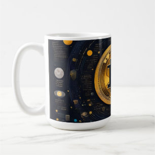 Taza De Café Crytpo - Camisa de Bitcoin - Moon time AI