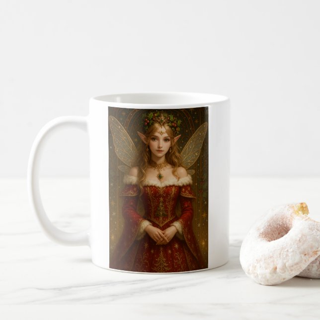 Taza De Café CS003_Charming Fairy - Christmas Edition #3 (Con donut)