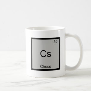Taza De Café Cs - Chess Funny Chemistry Element Symbol T-Shirt