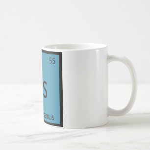 Taza De Café Cs - Símbolo de Elemento Dinosaurio Champosaurus