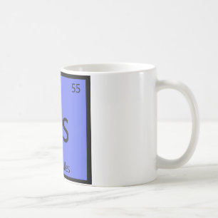 Taza De Café Cs - Símbolo de la tabla periódica de Química de C