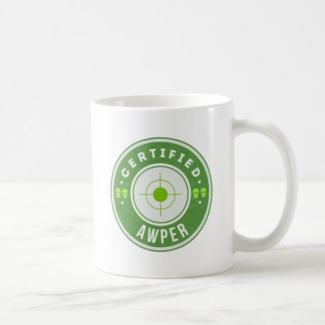Taza De Café CSGO Certified Sniper Mug (Derecha)