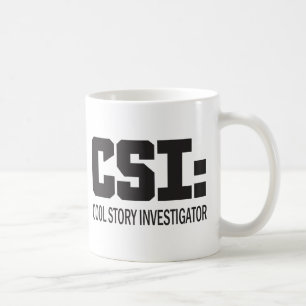Taza De Café CSI: investigador de historias geniales
