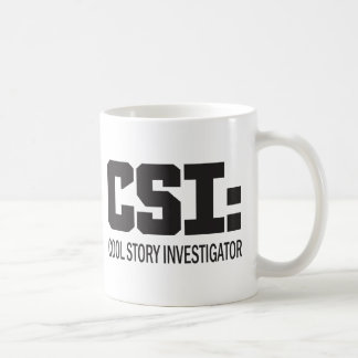 Taza De Café CSI: investigador de historias geniales