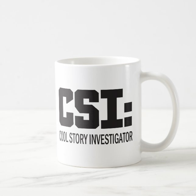 Taza De Café CSI: investigador de historias geniales (Derecha)