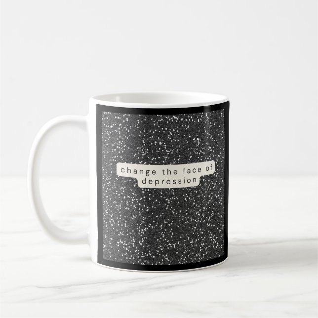 Taza De Café CTFOD_BWGlitter_semicolon (Izquierda)