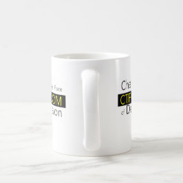Taza De Café CTFOD Cambiar la cara de la depresión pancarta 2 M