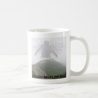 Taza De Café Cthulhu camina la Gran Muralla de China