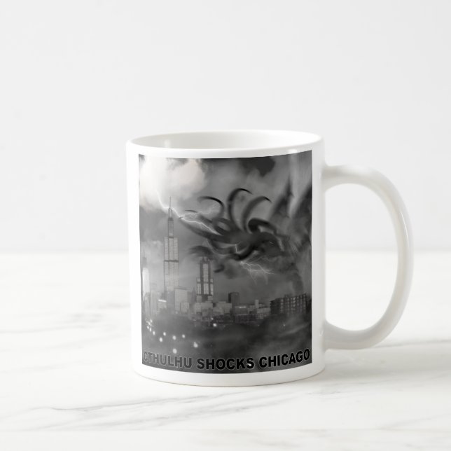 Taza De Café Cthulhu choca Chicago (Derecha)