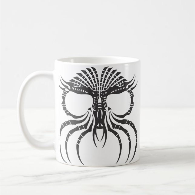 Taza De Café Cthulhu tribal (Izquierda)