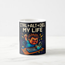 TAZA DE CAFÉ CTRL - ALT - DEL MY LIFE MUG