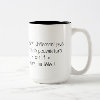 Taza de café - Ctrl-f (francés)
