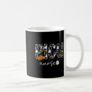 Taza De Café Cu Nurse Calabaza Ghost Halloween Pediátrico Icu R
