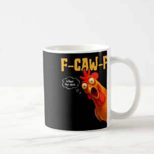 Taza De Café Cua-cua-¿Qué diablos Cuervo Pájaro Negro Pollo