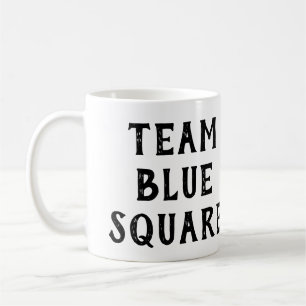Taza De Café Cuadrado azul del equipo