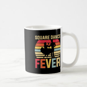 Taza De Café Cuadrado de baile Fiebre Cowboy Country Music Squa