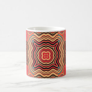 Taza De Café Cuadrado de patrón sin soldadura del arco iris ret