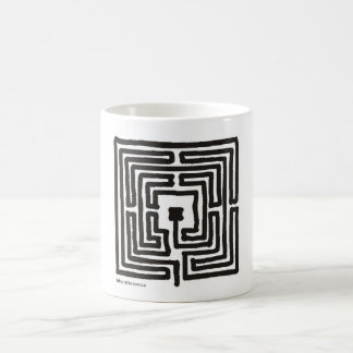 Taza De Café cuadrado del laberinto 7