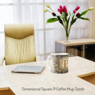 Taza De Café Cuadrado dimensional-P