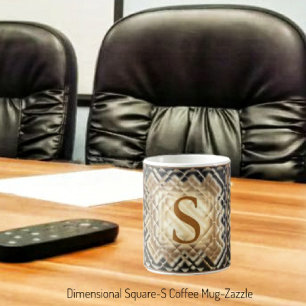 Taza De Café Cuadrado dimensional-S